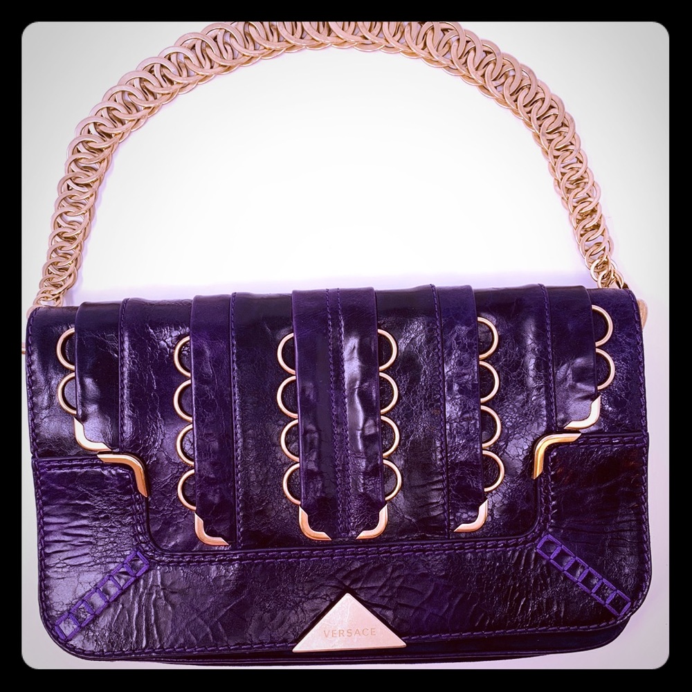 Leather Versace shoulder Bag!!